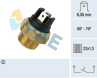 FAE 37340 Temperature Switch, radiator fan for CITROËN,RENAULT,TALBOT