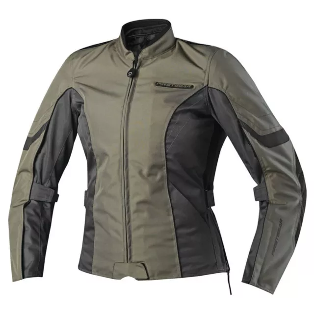 FirstGear Contour Textile Olive Green/Black Motorcycle Jacket Women's SM - LG