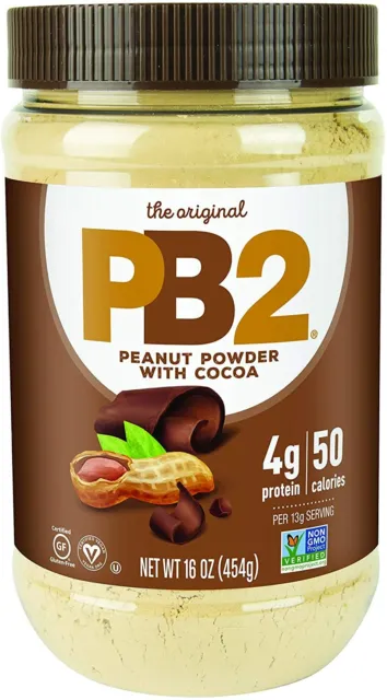 PB2 Natural Powdered Peanut Butter 453g CHOCOLATE FLAVOR LOW CAL GLUTEN FREE