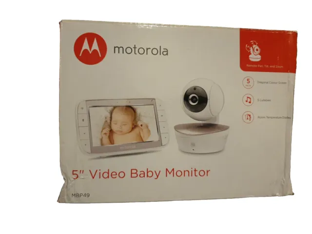 Motorola Mbp49 Video Baby Monitor With Parent Curved 5"  LCD