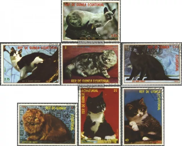 Äquatorialguinea 1394-1400 (complete issue) used 1978 Cats