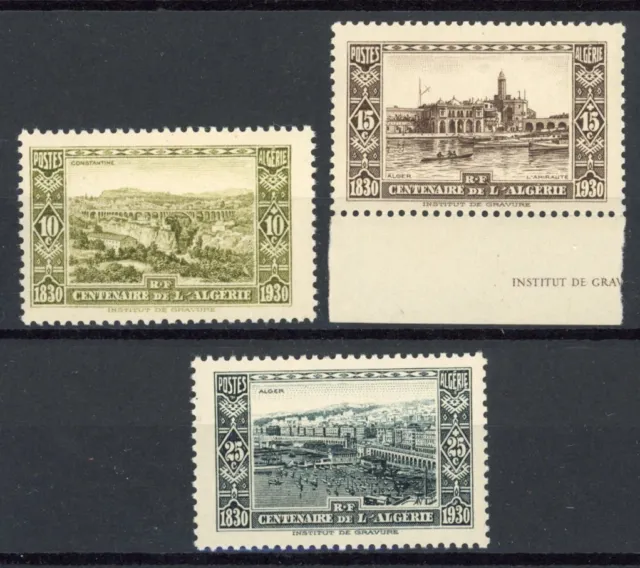 [51.851] Algeria 1930 lot 3 good MNH VF stamps $50