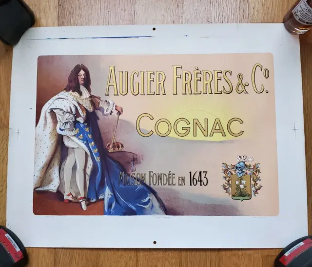 Ancienne affiche Cognac   Augier  Frères & C°