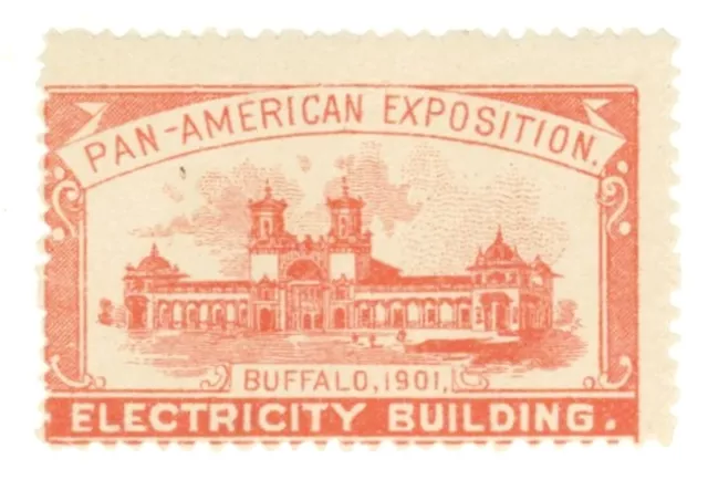 1901 Pan American Exposition BC51 RED M NH Electricity Cincerella Stamp Am Expo