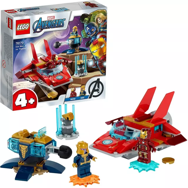 lego 76170 marvel avengers super heros iron man contre thanos 4 ans et + neuf