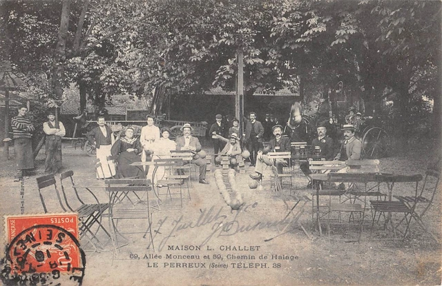 Cpa 94 Le Perreux / Maison L.challet / Allee Monceau