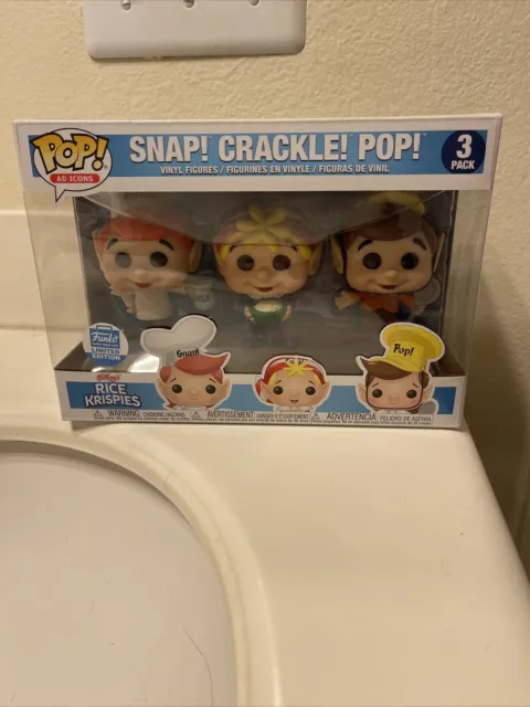 Funko Pop! Ad Icons Rice Krispies - Snap! Crackle! Pop! 3 Pack (Funko Shop Ex)