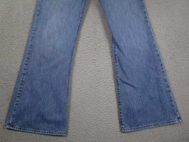 Lucky Brand Jeans Womens 14 Blue Denim Mid Rise Flare Light Wash Pockets USA 2