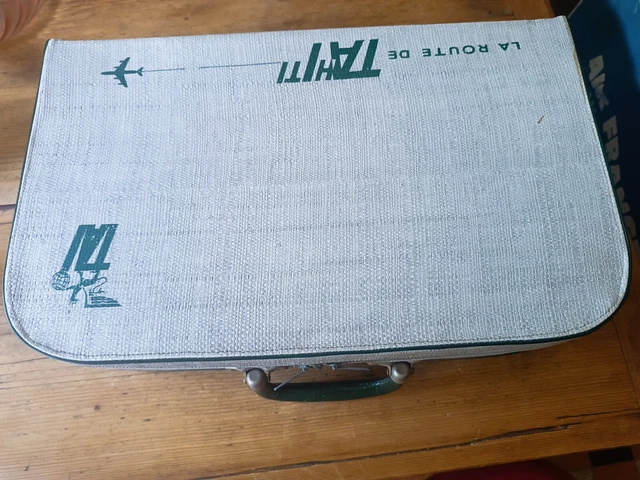 Valise Publicitaire Vintage Messageries Maritimes - Cartable Rare - Occasion Bon état