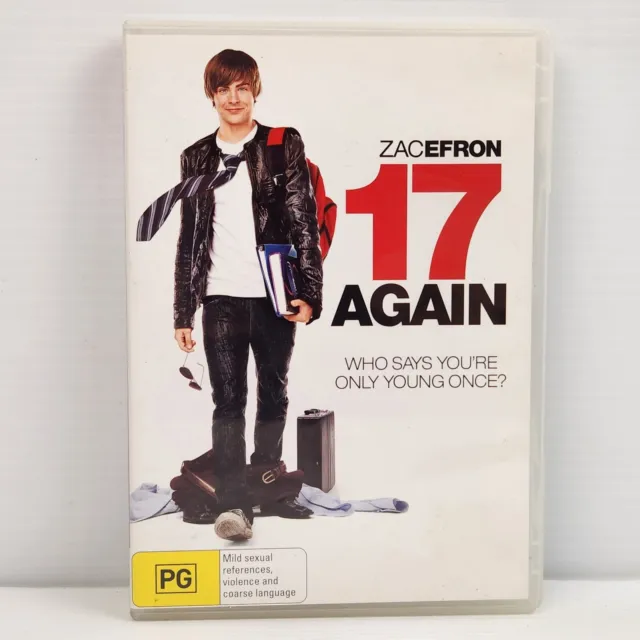 17 Again DVD Movie 2009 Zac Efron Matthew Perry Romance Comedy Burr Steers Reg 4