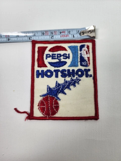 HotShot NBA Basketball Contest Tournament Pepsi Cola Soda Cloth Patch 1980s VTG