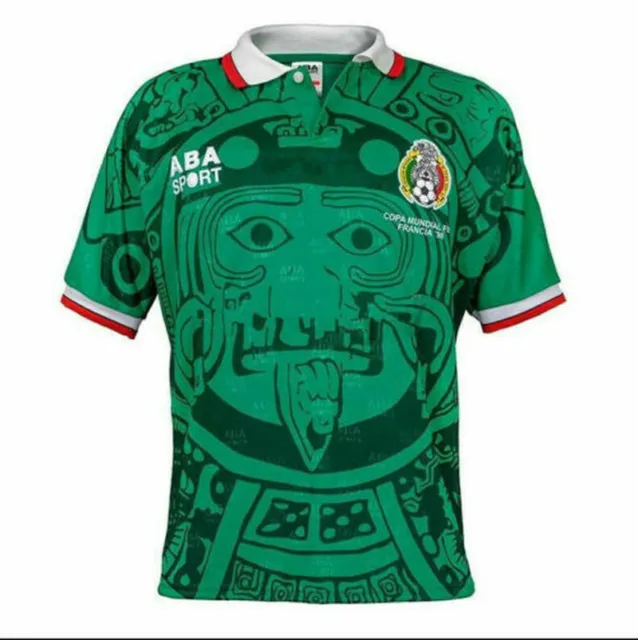 Maglia Maglietta Retrò Calcio Mexico Messico 1998 Home Away Shirt