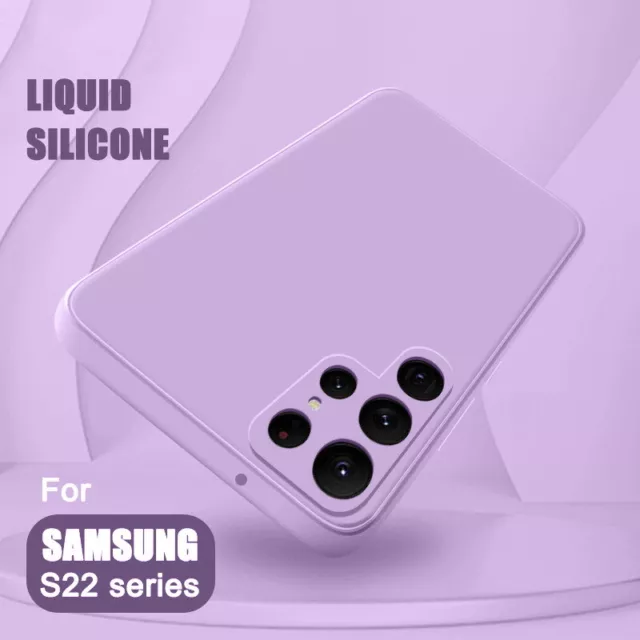 Liquid Coque Silicone Pour Samsung Galaxy S24 S23 Ultra S22 A54 A34 Chocs Housse 3