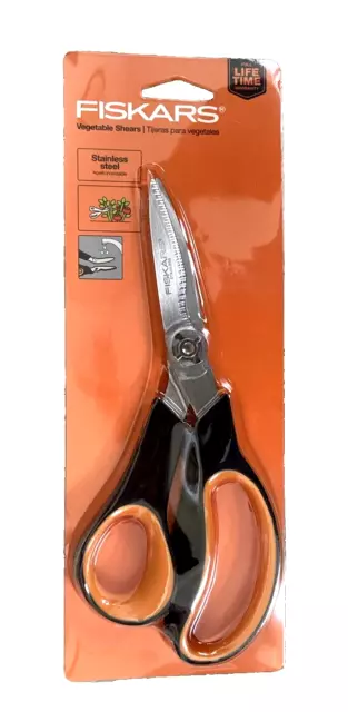 Fiskars Vegetable Garden Stainless Steel Scissors Shears, Take-Apart Design