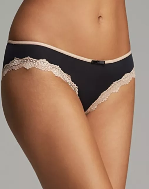 Honeydew Women Lace Ruched Emily Hipster Panty Black Size M 7036