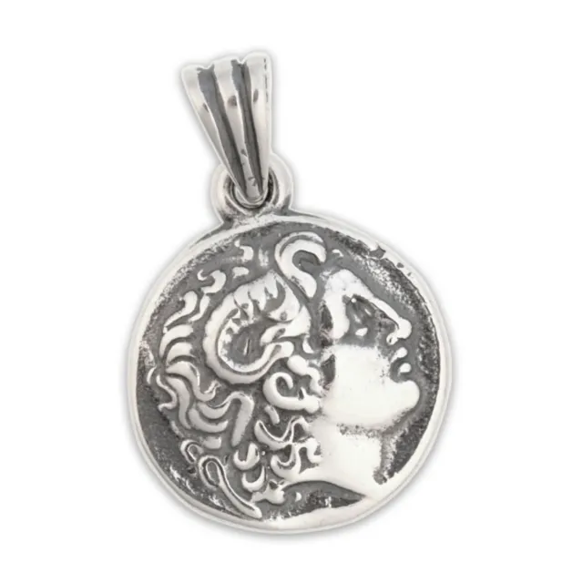 ALEXANDER THE GREAT - Sterling Silver Coin Pendant
