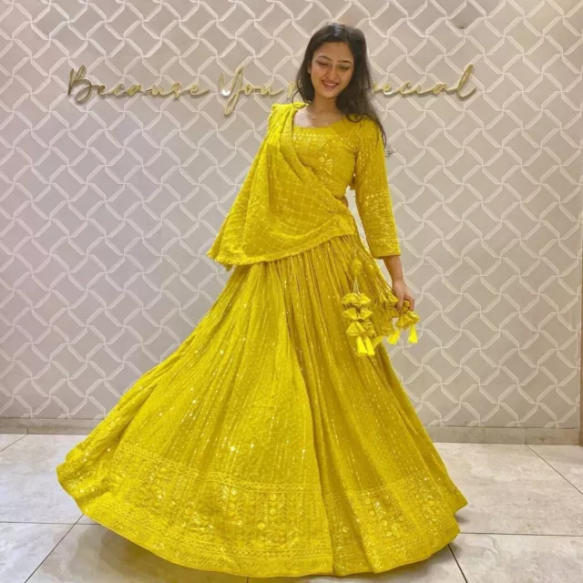 Wedding Bollywood Lengha Indian Designer Lehenga Choli New Party Pakistani Wear