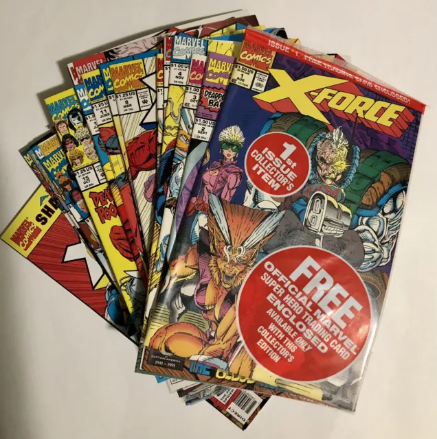 X-Force #1-31, Annual 1,2 Marvel Comics Lot VF Avg. Keys! 33 w/polybags, Cards
