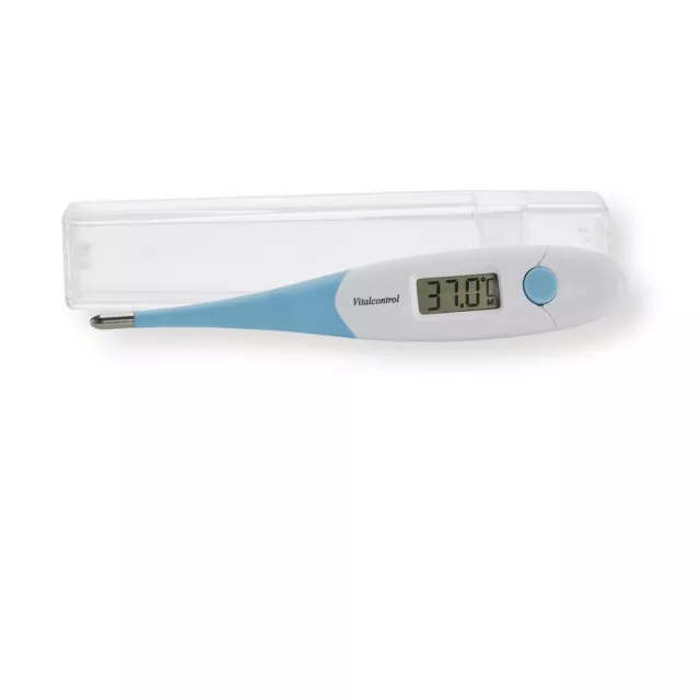 TERMÓMETRO DIGITAL 10sg MEDIDOR DE TEMPERATURA PUNTA FLEXIBLE FIEBRE CON ALARMA