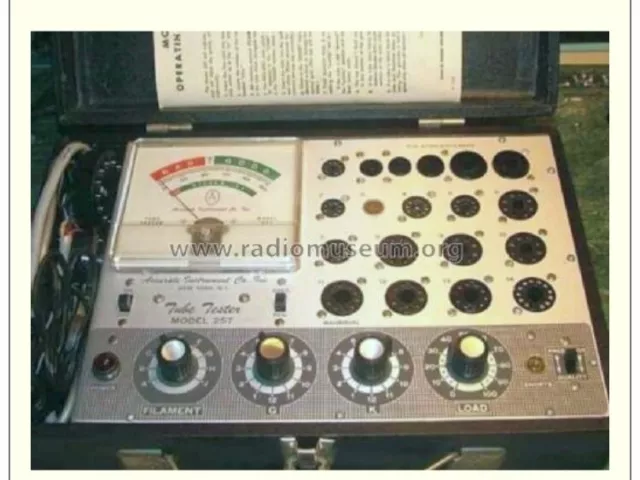 Accurate instrument co. tube tester model 257