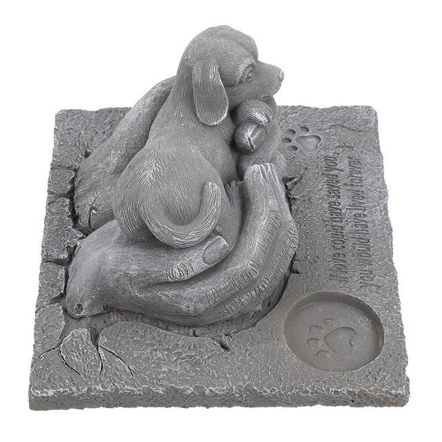 Portacandele pietre commemorative animali domestici pietra tombale cilindrico