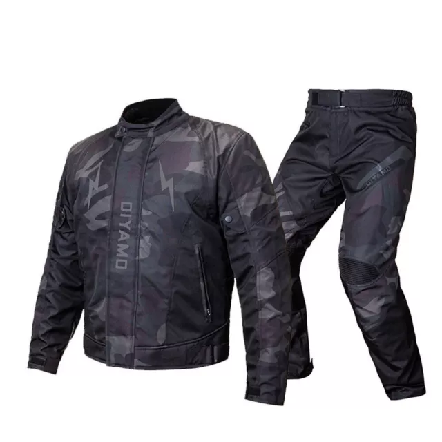 Wasserdichte Motorradjacke für Herren 2PC Motorrad abnehmbarer Rennanzug