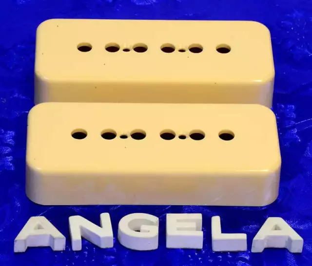 Lindy Fralin Premium Cream P90 Soapbar Pickup Covers X2, #LFCSB