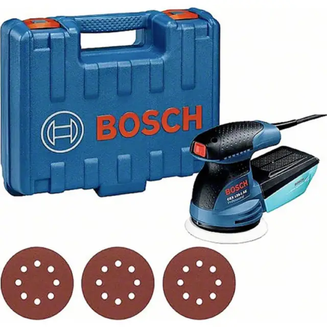 Ponceuse excentrique Bosch PEX4000AE 125 mm, 350W + 25 abrasifs