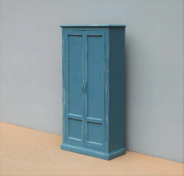 Credenza mobiletto stipetto dispensa due ante laccata Shabby Chic, L 66 cm!