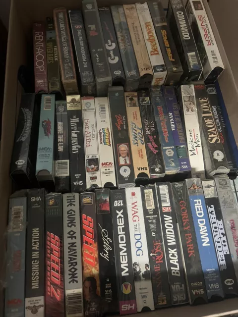 VHS Tape Mystery Surprise Lot Of 10 Movies Randomly Selected all genres  Grab Bag