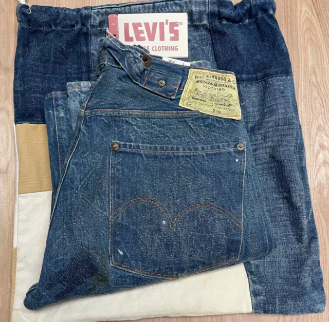 Levis Vintage Clothing LVC 2 1891-1901 Spur Bites 501 Levi Denim Jean #116  USA