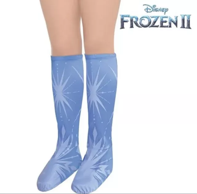 Queen Elsa Blue Travel Boot Covers Girls Frozen 2 Costume Accessories Dress Up