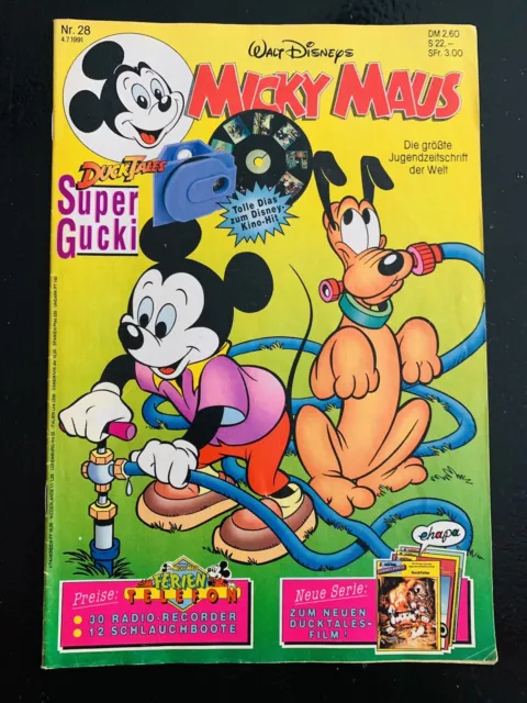 Micky Maus Heft Nr 28 von 1991 - nur Heft, keine Beilage