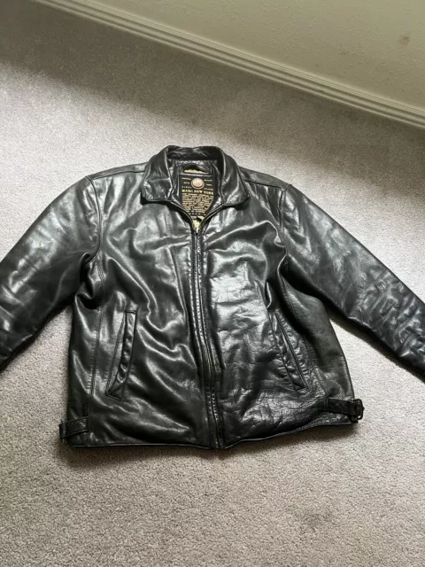 Vintage Andrew Marc New York FIRST CLASS Men’s L Lined Leather Jacket Coat Black Vintage Andrew Marc New York FIRST CLASS Men’s L Lined Leather Jacket Coat Black