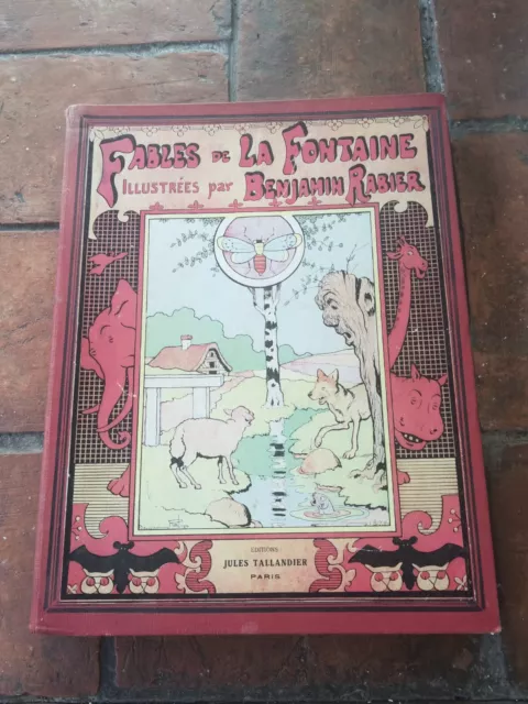 " Les Fables de La Fontaine" Illustrations  Benjamin RABIER 1906 chez Tallandier