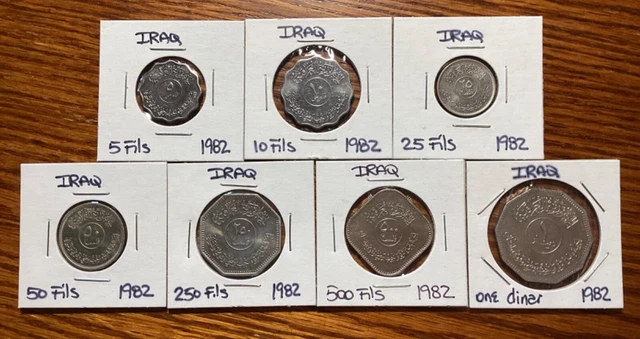 Iraq 1982 Babylon Coins Set-Rare UNC condition