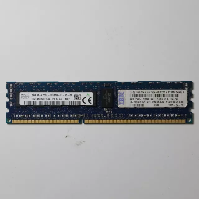 8GB SK HYNIX DDR3 PC3L 12800R REGISTERED ECC DRAM memory HMT41GR7BFR4A-PB