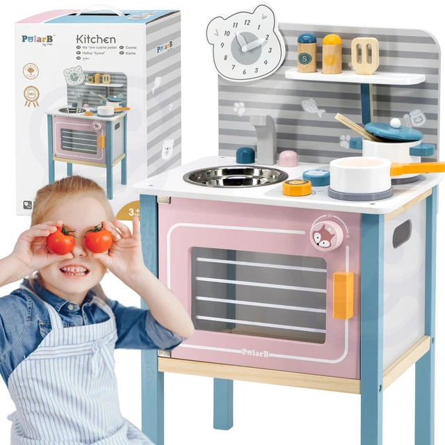Bois Cuisine pour Enfants Avec Viga Toys Accessoires