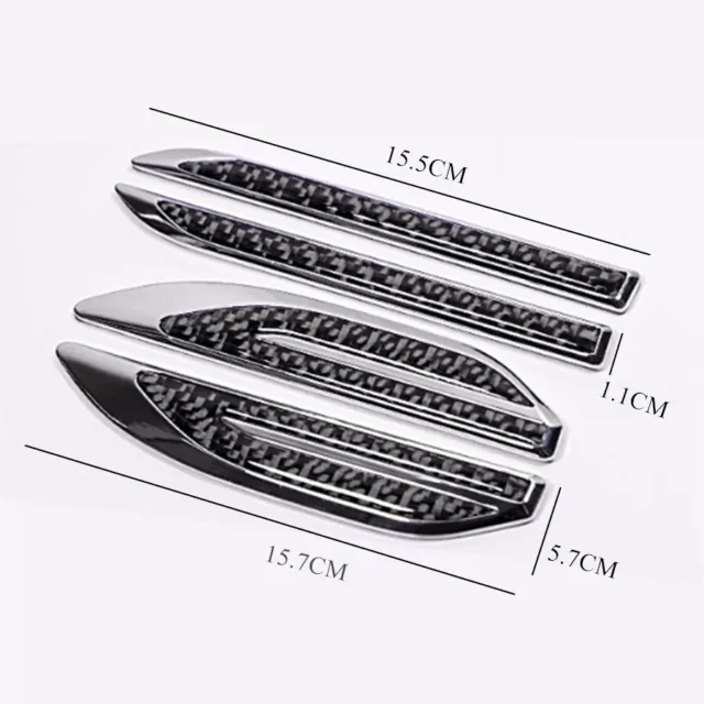 Car Side Door Body Fender Trim Stickers Dagger Emblem Decoration Decals 1 Pair