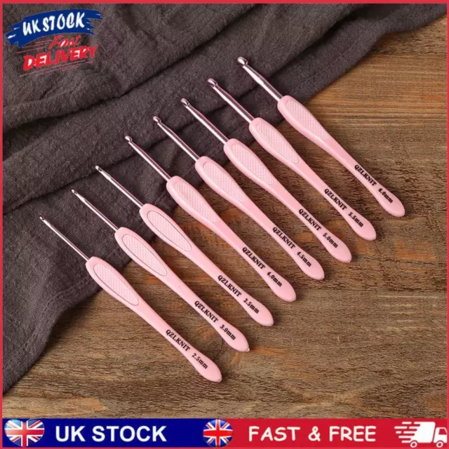 8pcs Sweater Crochet Hooks Yarn Knitting Needles Set Hand Sewing Tools (A)