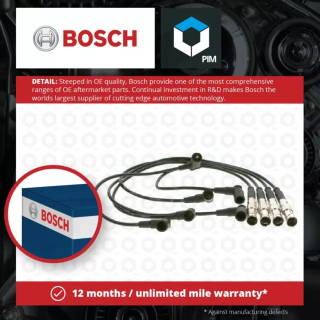 HT Leads Ignition Cables Set fits MERCEDES 190 W201 2.3 84 to 93 M102.985 Bosch