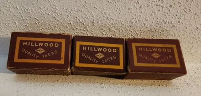 3 Vintage Box Cleveland Hillwood Quality Tacks