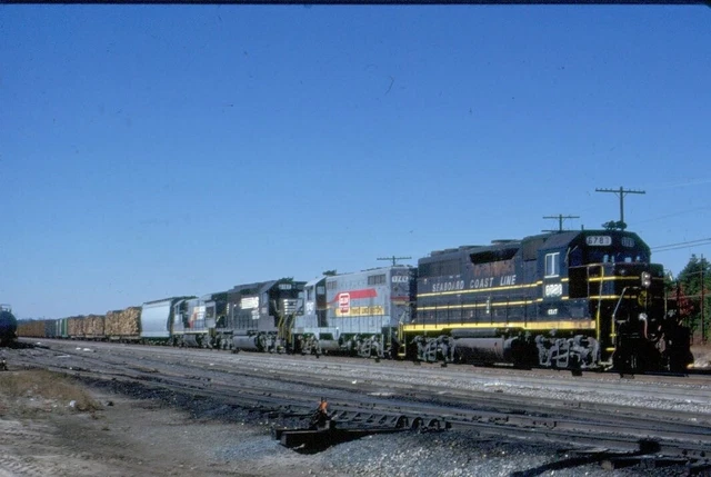 SCL 6783 GP-40, Hamlet, NC, 11/87; Kodachrome Original
