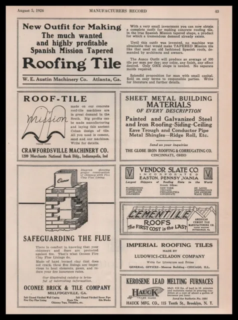 1926 Hauck Kerosene Lead Melting Furnaces Brooklyn New York Vintage Print Ad