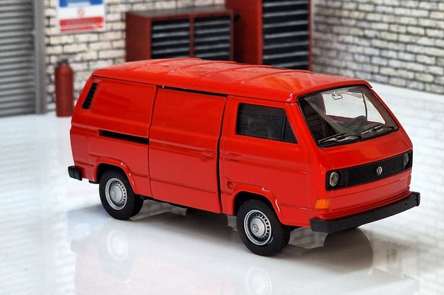 VW T3 TRANSPORTER Van - Red 1:43 Scale Van Model £12.99 - PicClick UK