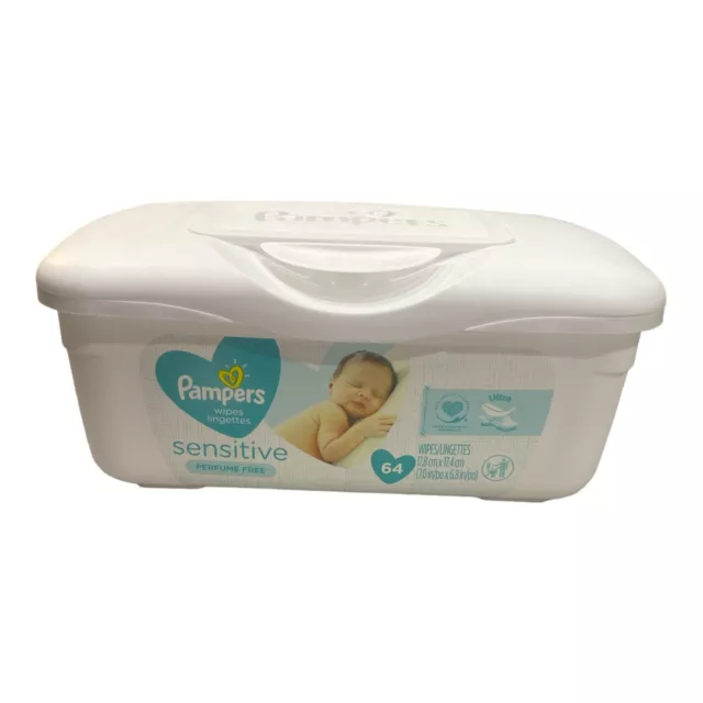 Contenedor blanco toallitas para bebé Pampers 64 toallitas soporte vacío reutilizable