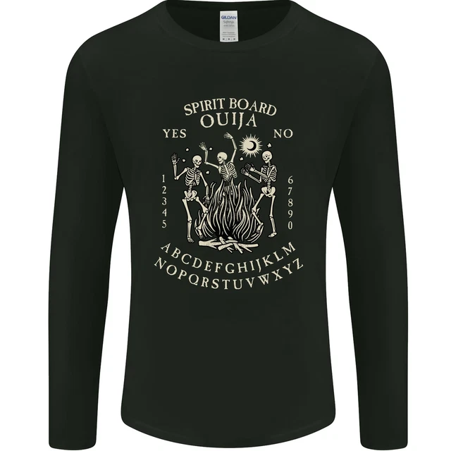 Ouija Spirit Board Halloween Dämonen Geister Herren Langarm T-Shirt
