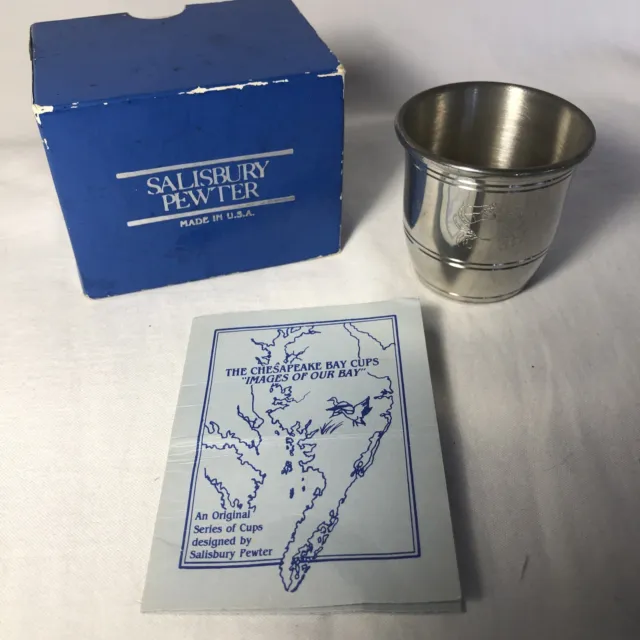 CHESAPEAKE BAY CUP “IMAGES OF OUR BAY” Ltd Ed. Jimmy The Crab SALISBURY PEWTER