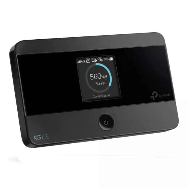 TP-Link M7350 schwarz Mobiler Router 4G LTE 2000 mAh TFT-Display LED-Anzeigen