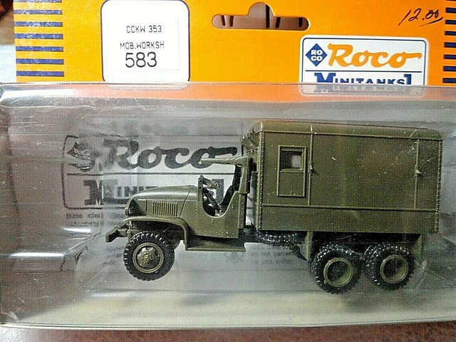 Roco Minitanks 583 CCKW 353 2.5 Shop radio Lima35 original    1/87 HO